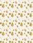 Wrapping Paper Design - gold holiday-themed on white background