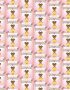 Wrapping Paper Design - young girl on the pink background