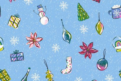 Holiday Charms Wrapping Paper Roll